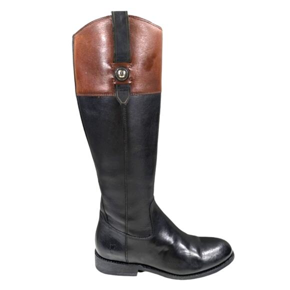 Frye Jayden Button Tall Riding Boots GUC $398 Size 7B   S3080 - Picture 3 of 11